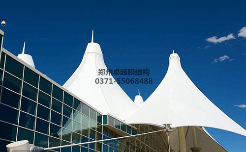 膜結(jié)構建筑高點細節(jié)實拍圖