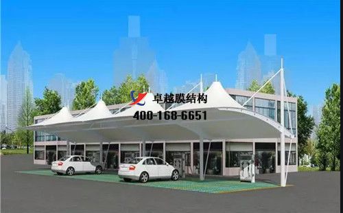 潛江膜結(jié)構(gòu)充電站樁車棚【楚捷公共交通有限責任公司等】工程設(shè)計施工案例