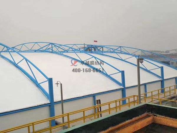 衡水污水廠<font color='red'>污水池膜結(jié)構(gòu)</font>設(shè)計(jì)施工【案例圖片】 　　