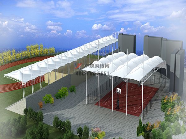 烏蘭察布門球場膜結構頂蓋【生產(chǎn)廠家】/網(wǎng)球/羽毛球館體育館設計公司施工案例