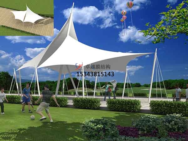牡丹江市景觀<font color='red'>張拉膜結(jié)構(gòu)</font>遮陽棚【生產(chǎn)廠家】