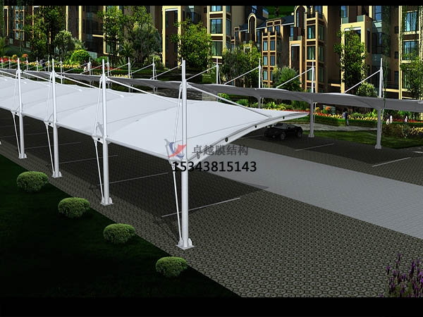 萍鄉(xiāng)膜結(jié)構(gòu)雨棚工程設計施工案例 　　