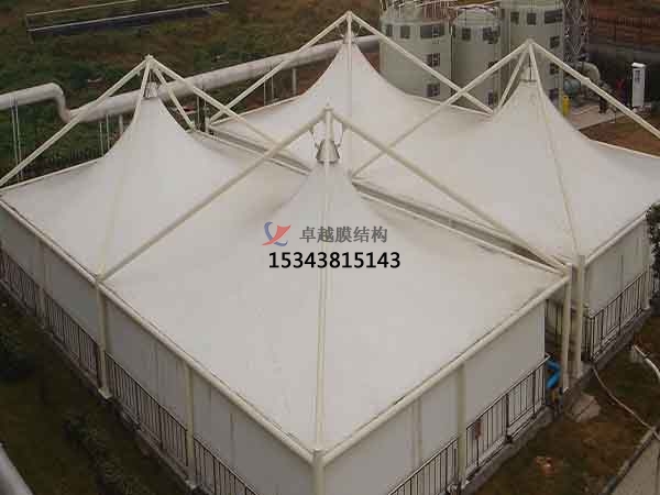 固原<font color='red'>污水池加蓋</font>罩棚圖片/頂棚/設計/案例【生產(chǎn)廠家】