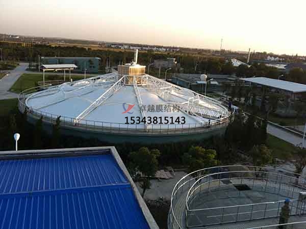 十堰市污水池反封閉罩棚設(shè)計施工、案例圖片 ?