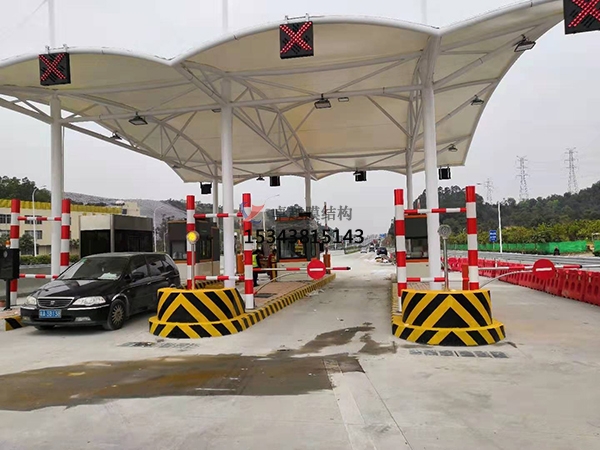 石家莊膜結構收費站罩棚設計生產(chǎn)安裝廠家【工程案例】