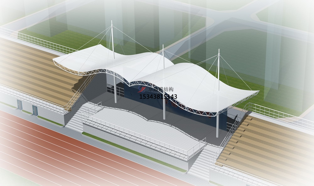 上蔡膜結(jié)構(gòu)看臺/主席臺/舞臺設計施工