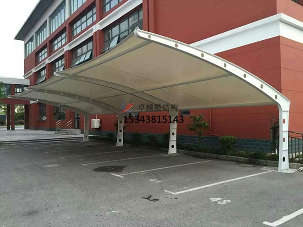 湘陰<font color='red'>膜結(jié)構(gòu)停車棚</font>【充電站雨棚】設(shè)計安裝