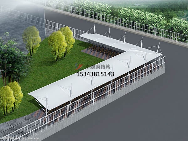 鳳凰<font color='red'>膜結(jié)構(gòu)停車棚</font>【充電站雨棚】
