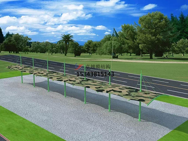 應城<font color='red'>膜結構停車棚</font>【雨棚遮陽棚生產(chǎn)安裝】