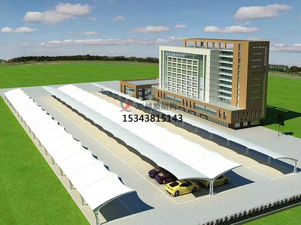 黃梅<font color='red'>膜結構停車棚</font>【雨棚遮陽棚生產(chǎn)安裝】