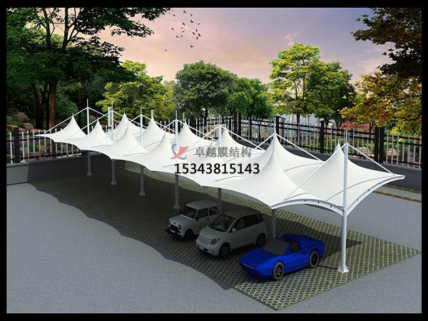 團風<font color='red'>膜結構停車棚</font>【雨棚遮陽棚生產(chǎn)安裝】