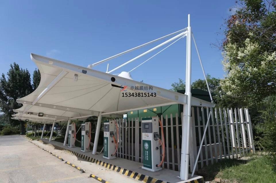 甘谷<font color='red'>膜結構停車棚</font>【設計生產安裝】
