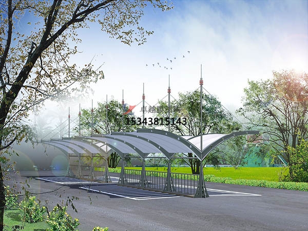 修文<font color='red'>膜結構停車棚</font>【遮陽棚廠家】生產(chǎn)設計