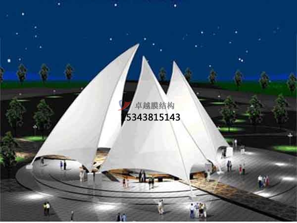 北海膜結構公司【張拉膜景觀遮陽棚】北海膜結構廠家