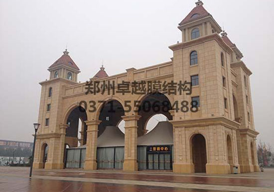 邢臺市張拉膜充電樁車棚設(shè)計(jì)施工案例